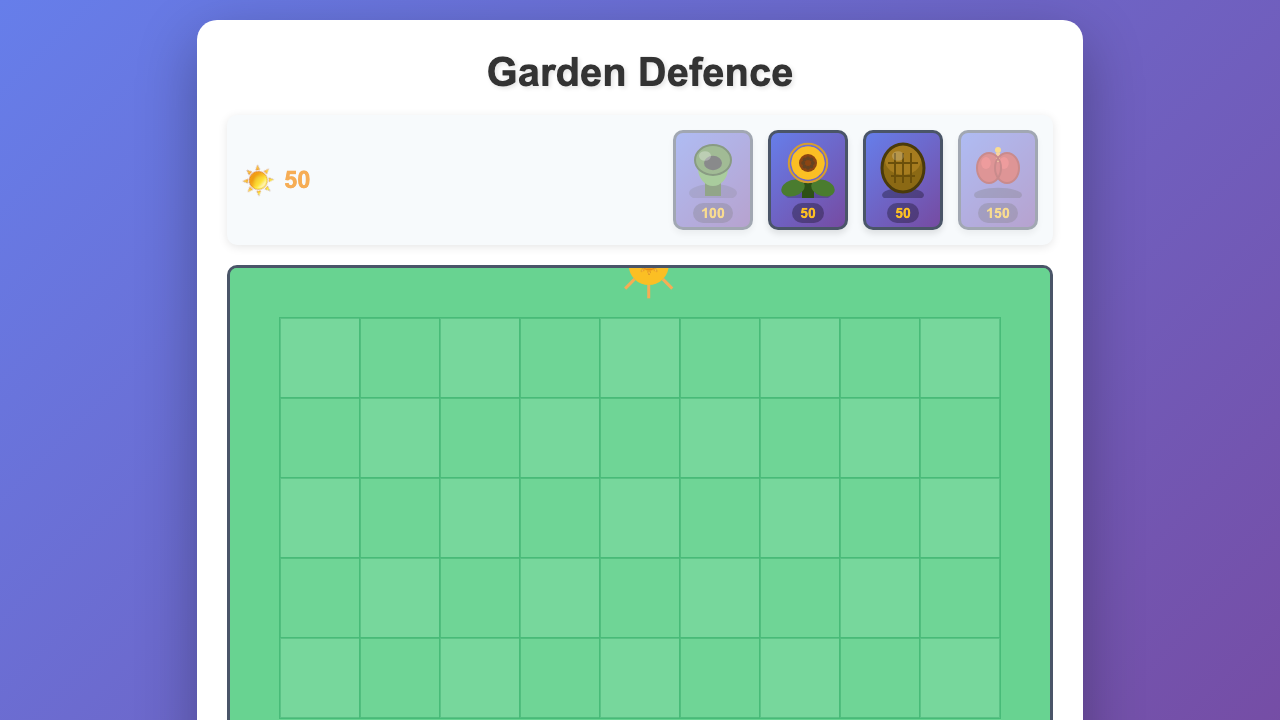 Garden Defence gameplay
